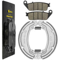 Front Brake Pads & Rear Brake Shoes for Honda Nas250 Nighthawk 250 1992