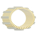 Clutch Friction Plates for Yamaha YZ450F 2003 2004 2005 2006