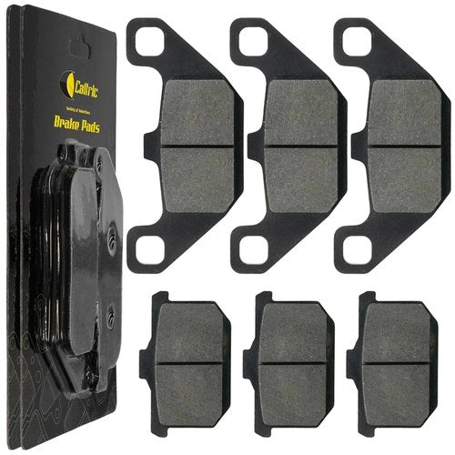 Caltric Front and Rear Brake Pads for Kawasaki ZX550 Gpz Series 1984 1985 1986