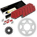 Red O-Ring Drive Chain & Sprockets Kit for Kawasaki ZX-7R Ninja ZX750P 96-03