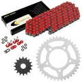 Red O-Ring Drive Chain & Sprockets Kit for Suzuki GS500E 1989-2000