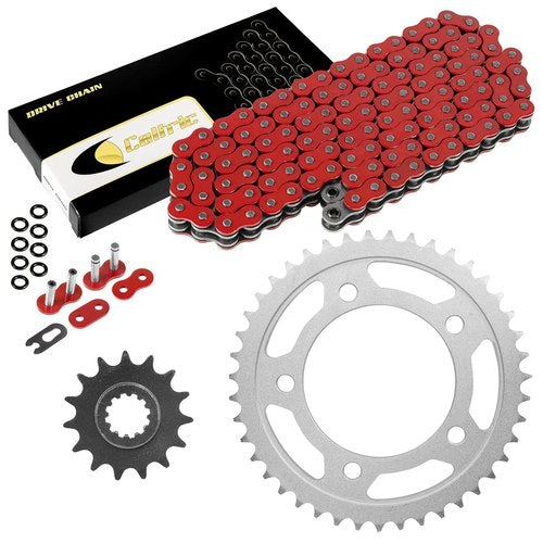 Red O-Ring Drive Chain & Sprockets Kit for Honda CBR600F2 CBR600F3 CBR600Sjr