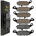 Front & Rear Brake Pads for Kawasaki KZ1000 Police 1000 2002 2003 2004 2005
