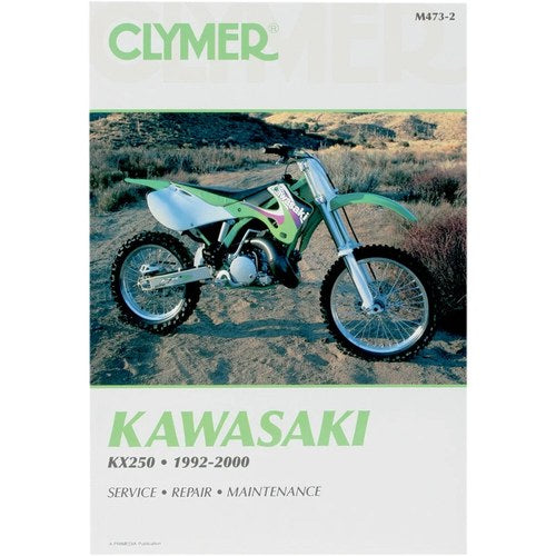 Clymer Physical Book for Kawasaki KX250 1992-2000 | M473-2