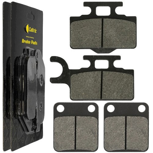 Caltric Front and Rear Brake Pads for Kawasaki KL110 KSR110 2003-2015