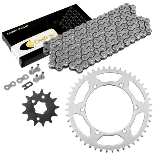 Drive Chain & Sprocket Kit for Kawasaki KDX220R A4-A12 1997-2005