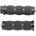 Avon Air Cushion Grips for H-D Motorcycles w/Cable Throttle (Anodized Black)