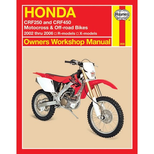 Haynes Repair Manual - Honda CRF250R/X '04-06 / CRF450R '02-06 / CRF450X '05-06