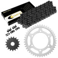Black Drive Chain And Sprocket Kit for Suzuki GSX-R1000 2007 2008 525-Chain