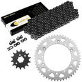 Black Drive Chain And Sprocket Kit for Yamaha YZ490 1982-1990