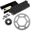 Black Drive Chain And Sprocket Kit for Kawasaki Ninja 250R EX250F 1988-2007