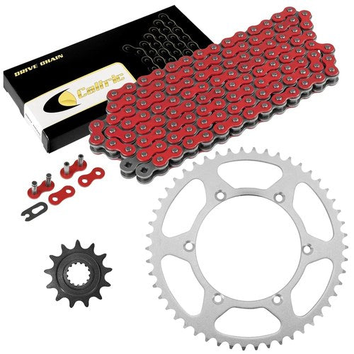 Red Drive Chain And Sprocket Kit for Kawasaki KX450F 2006-2018