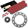 Red Drive Chain And Sprocket Kit for Yamaha YZ250 1987 1988 1989 1992