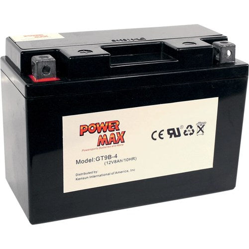 Power Max 12V Maintenance-Free Battery (Cross Ref YT9B-4) GT9B-4
