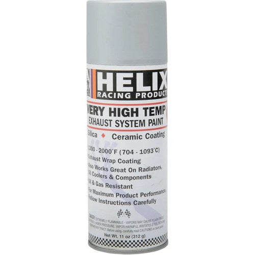 Helix Silica Ceramic High Temp Exhaust System Paint (Flat Aluminum) | 11 oz