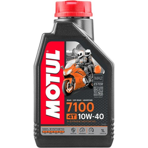 Motul 7100 4T Full-Synthetic 4-Stroke Motor Oil | 10W-40 | 1 Liter | 104091