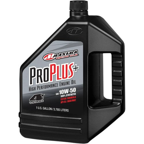 Maxima Racing Oil Pro Plus+ 4T Synthetic 4-Stroke Motor Oil | 10W-50 | 1 Gallon