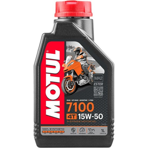 Motul 7100 4T Full-Synthetic 4-Stroke Motor Oil | 15W-50 | 1 Liter | 104298