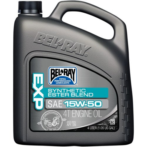 Bel-Ray Exp Synthetic Ester Blend 4T Motor Oil | 15W-50 | 4 Liter | 99130-B4LW