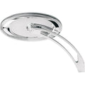 Arlen Ness - 13-044 - Die-Cast Oval Stepped Mirror, Chrome