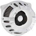 Arlen Ness - 18-916 - Inverted Series Air Cleaner Kit, Deep Cut - Chrome