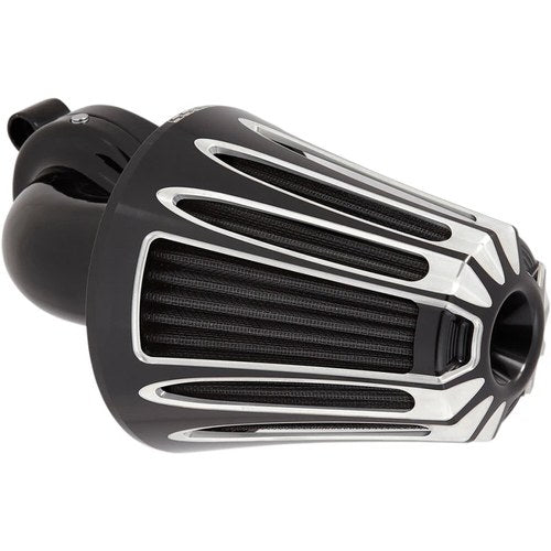 Arlen Ness - 81-009 - Monster Sucker Air Cleaner Kit, Deep Cut - Black