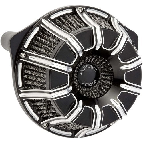 Arlen Ness - 18-947 - Inverted Series Air Cleaner Kit, 10-Gauge - Black