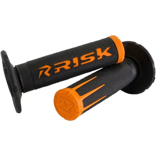Risk Racing Fusion 2.0 Motocross Grips with Fusion Bonding System (Orange) 00287