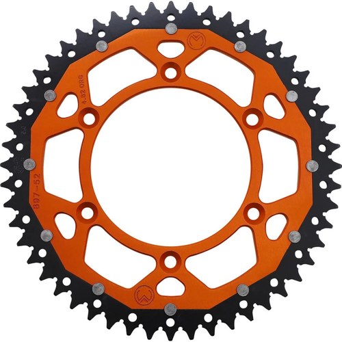 Moose Racing 52T Dual Rear Sprocket (Orange) 52-tooth | 1210-1528