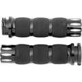 Avon Air Cushion Grips for H-D Motorcycles Cable Throttle (RIVAL Anodized Black)