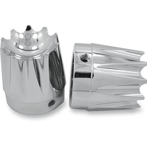 Avon Axle Nut Covers/Caps 1" (one pair) for H-D Motorcycles (EXCALIBUR Chrome)