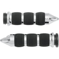 Avon Air Cushion Grips for H-D Motorcycles w/Fly-By-Wire Throttle (SPIKE Chrome)