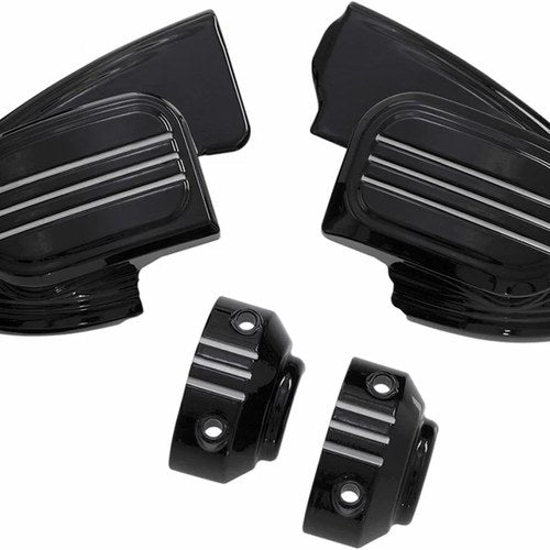 Ciro Master Cylinder Covers for Models w/ Fairing Mounted Mirrors (Black) 70301