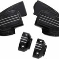 Ciro Master Cylinder Covers for Models w/ Fairing Mounted Mirrors (Black) 70301