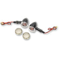 Drag Specialties Mini Deuce Stud-Mount Marker Lights (Gloss Black/Amber Bulb)