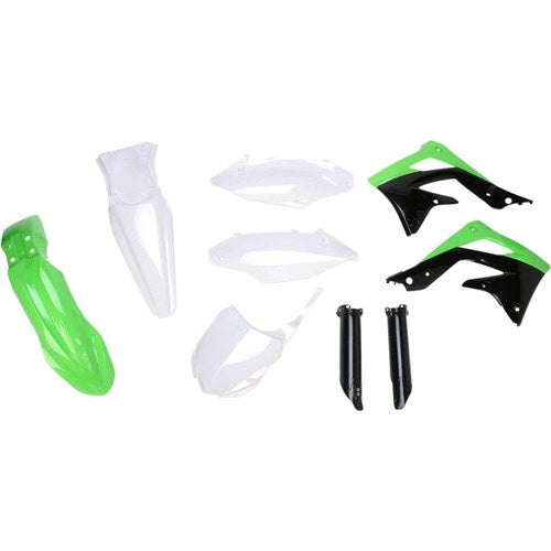 Acerbis Full Plastic Kit (Green/White OEM '13) 2314203914
