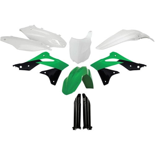 Acerbis Full Plastic Kit (Green/White OEM '14) 2314184584