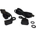 Drag Specialties LED Handlebar Marker Lights (Black w/ Smoke Lens)