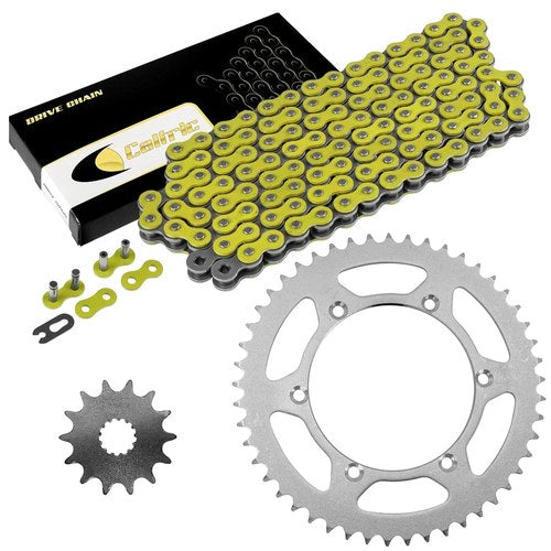 Drive Chain & Sprockets Kit for Kawasaki KLX300R KLX300A 2003 2004 2005-2007