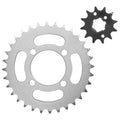 Front and Rear Sprockets Kit for Yamaha Breeze 125 YFA1 1989 1990 1991 1992-2004