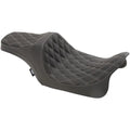 Drag Specialties Predator Iii Seat, Diamond, Vinyl, FL (Black/Silver) 0801-1115