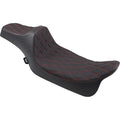 Drag Specialties Predator Iii Seat - Extended - Diamond (Black/Red) 0801-1262