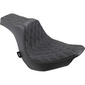 Drag Specialties Predator Iii Seat - Diamond - Vinyl (Black/Silver) 0802-1189