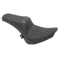 Drag Specialties Predator Iii Seat - Double Diamond (Black / Silver) 0802-1360