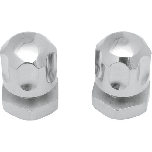 Drag Specialties Solo Seat Mount Nuts - FL (Polished) Pair | 0820-0037