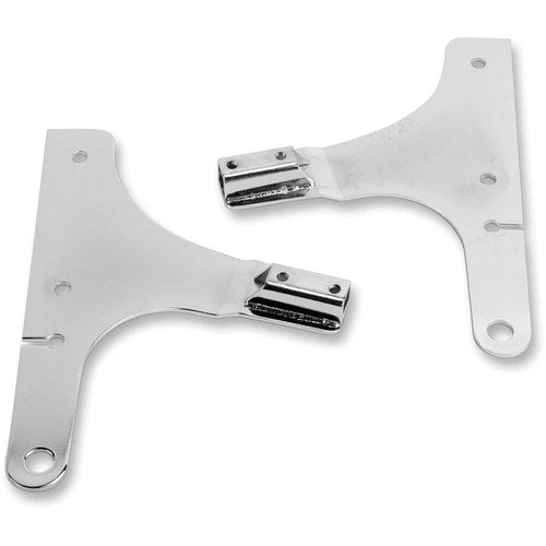 Drag Specialties Sissy Bar Side Plates - Fxstd (Chrome) Pair | CV-8075