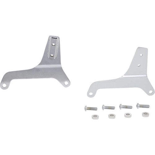 Drag Specialties Sissy Bar Side Plates - 18+ Fxlr (Chrome) Pair | 50264180