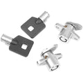 Drag Specialties Saddlebag Replacement Lock Kit (Chrome) S77-0145-ADDS