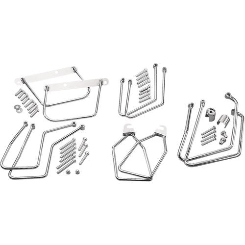 Drag Specialties Saddlebag Support Brackets - FX (Chrome) Pair | 77-0030
