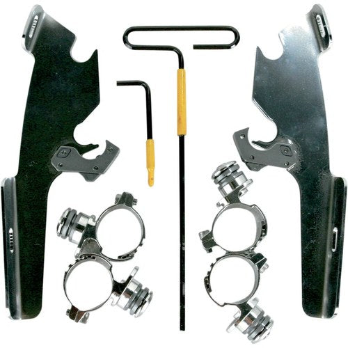 Memphis Shades Fats/Slim Trigger Lock Mounting Kit - Kawasaki (Polished) MEM8982